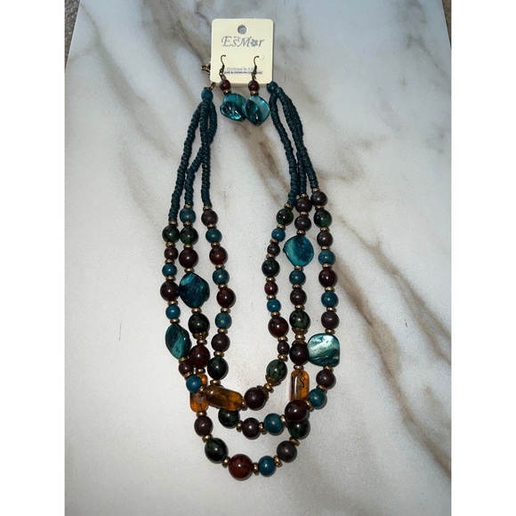 Vintage EsMor  Necklace & Earring Set - Picture 2 of 5